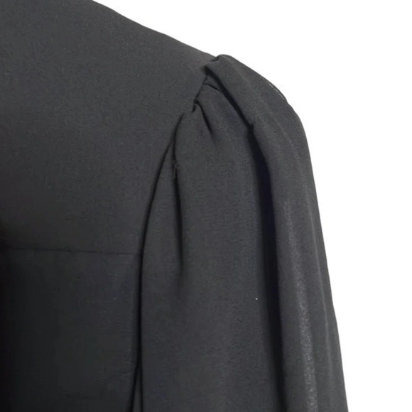 𝅺Vintage Chez California Designed by Tandy Black & Gold Sequined Dress Size 14W - Picture 7 of 7